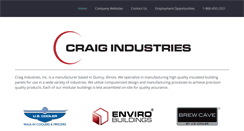 Desktop Screenshot of craigindustries.com